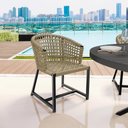 Ver imagem 3 de Kit 06 Cadeiras Decorativas Para Área Gourmet Cozinha Corda Náutica Belize D04 Bege - Lyam Decor