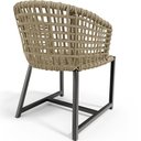 Ver mais imagens de Kit 06 Cadeiras Decorativas Para Área Gourmet Cozinha Corda Náutica Belize D04 Bege - Lyam Decor
