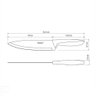 Faca Chef Tramontina Plenus com Lâmina em Aço Inox e Cabo de Polipropileno Off White 8" Tramontina - 2