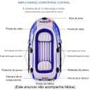 Ver imagem 4 de Bote Barco Inflavel Intime 3 Pessoas Reforçado Remo Inflador Praia Pesca Passeio Verao Calor Iate Je
