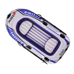 Bote Barco Inflavel Intime 3 Pessoas Reforçado Remo Inflador Praia Pesca Passeio Verao Calor Iate Je