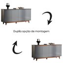 Ver imagem 5 de Buffet Aparador Flow 4 Portas Cinza – EJ Móveis