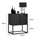Ver imagem 3 de Mesa de Cabeceira Unic 45 com Base Dourado:cinza/dourado