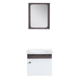 Kit Gabinete com Espelho Belo Horizonte Castanho Corso 40x29x36 - 1