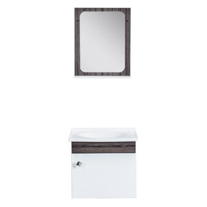 Kit Gabinete com Espelho Belo Horizonte Castanho Corso 40x29x36