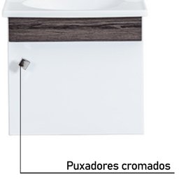 Kit Gabinete com Espelho Belo Horizonte Castanho Corso 40x29x36 - 5