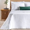 Ver imagem 1 de Conjunto Cama Casal King Size Lory 200 Fios Bordado 100%algodao Verity:branco