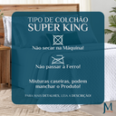 Ver imagem 7 de Conjunto Cama Casal King Size Lory 200 Fios Bordado 100%algodao Verity:branco