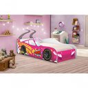 Ver imagem 2 de Cama Carro Vrooom Pink Solteiro com Colchão