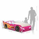 Ver imagem 3 de Cama Carro Vrooom Pink Solteiro com Colchão