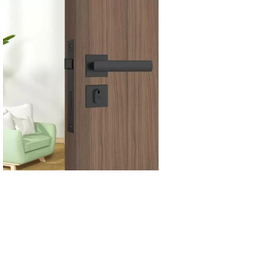 Fechadura Porta Externa 803/35 Preto Fosco Roseta Quadrada Broca 40mm Stam - 2