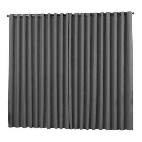 cortina para sala em tecido semi blackout cinza 2,00x1,30