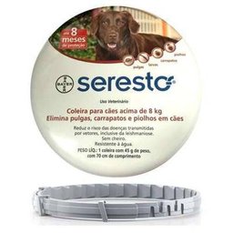 Coleira Seresto Cães e Gatos acima de 8Kg - 1