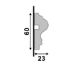 Rodameio 467 Branco de Poliestireno com 6 Cm Santa Luzia - 2