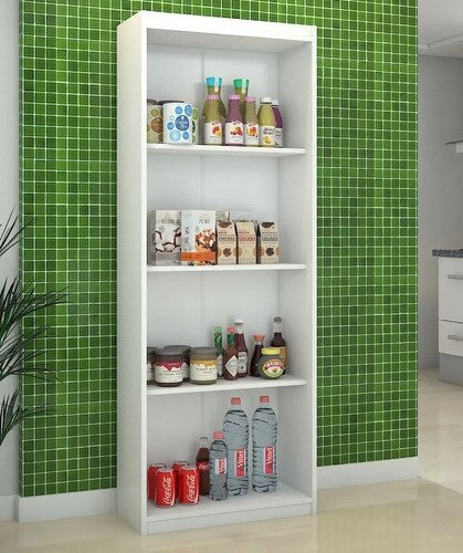 Expositor Decorativo Para Cozinha Plenejada Branco Moderna - 5
