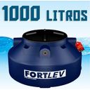 Ver imagem 2 de Caixa d´ Água / Tanque de Polietileno Azul 1000 Litros com Tampa Rosqueável Fortlev