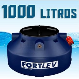 Caixa d´ Água / Tanque de Polietileno Azul 1000 Litros com Tampa Rosqueável Fortlev - 2