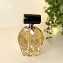 Ver imagem 2 de Perfumeiro Decorativo em Cristal Ambar e Preto 8x5x13cm