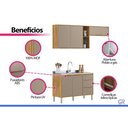 Ver imagem 6 de Kit Modulado 3 Peças Plena CZ466 Cinamon/Nude Demóbile