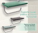 Ver imagem 2 de Papeleira C/ Suporte 16x13 Cm - 8mm - Fume