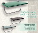 Ver imagem 6 de Papeleira C/ Suporte 16x13 Cm - 8mm - Fume