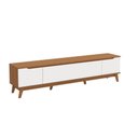 Ver imagem 5 de Rack Kappesberg 3 Portas Canela/branco 218cm