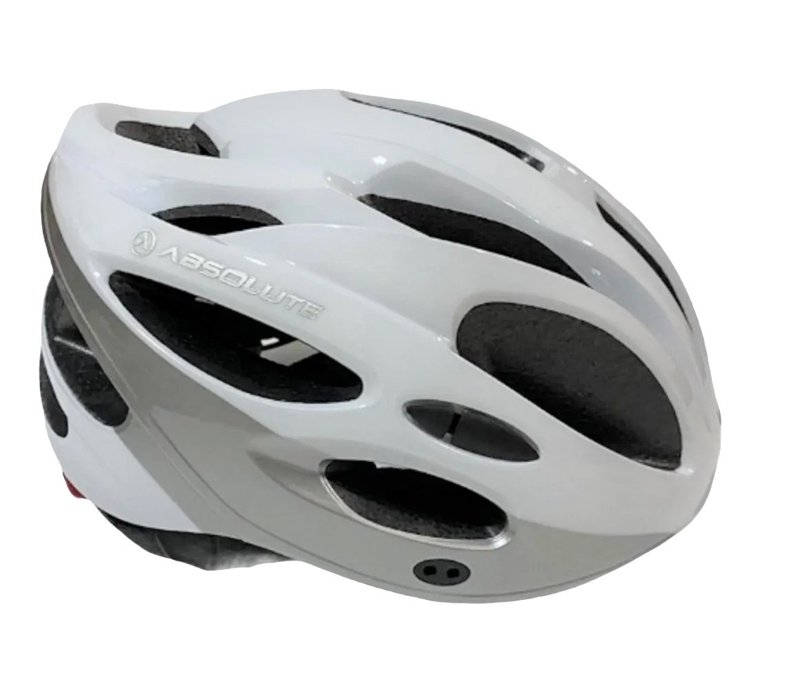 Kit Capacete Ciclismo C Led + Luva Gel + Óculos Proteção Uv - Cinza claro - GG - 12