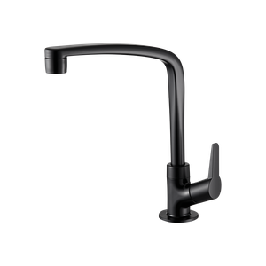 Torneira Cozinha Mesa 1/4 Volta Giratória Flatt 1167 F71 - 7111108 Lorenzetti Preto Fosco