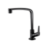 Torneira Cozinha Mesa 1/4 Volta Giratória Flatt 1167 F71 - 7111108 Lorenzetti Preto Fosco - 1