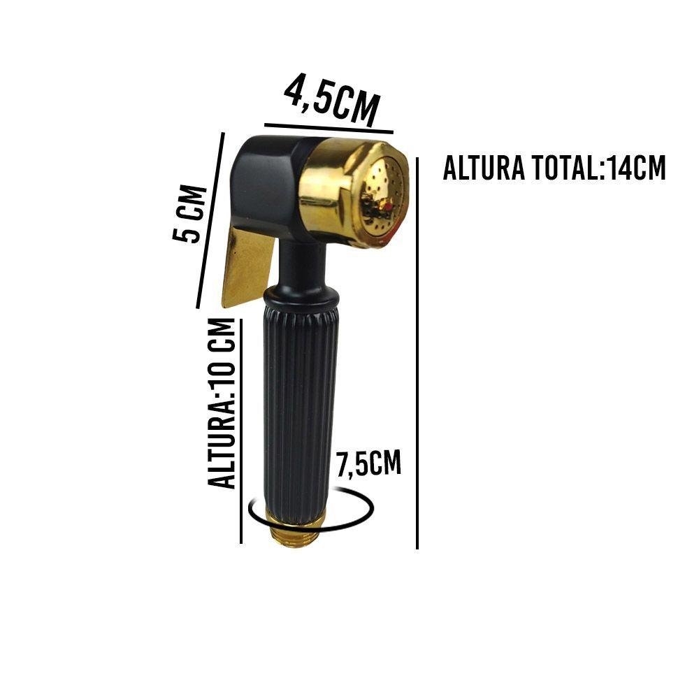 Ducha Higienica Luxo Banho Aço Inox Chuveirinho Cromo - 6