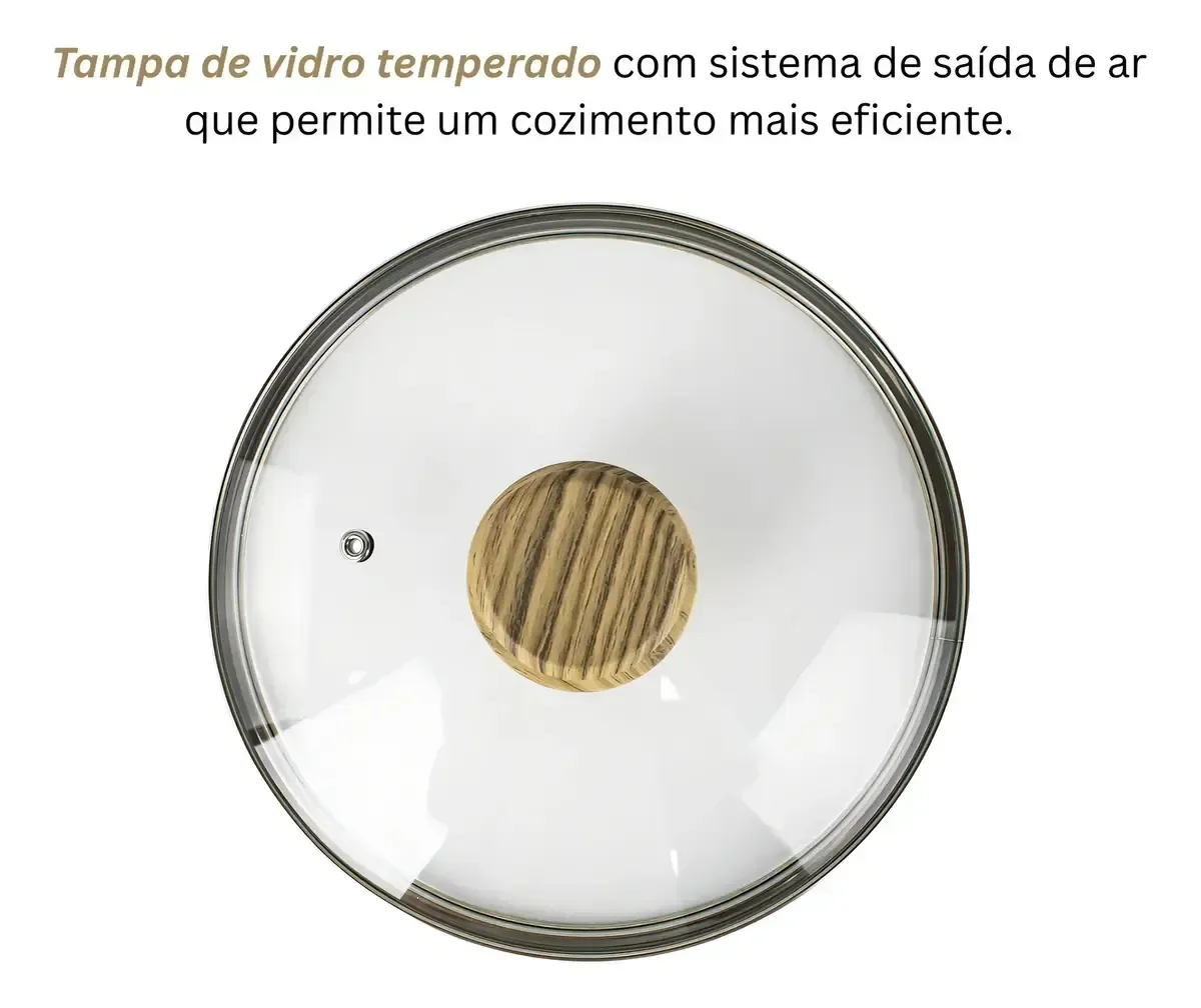 Ver imagem 5 de Conjunto de Panelas 4pç Cerâmica Bege Indução Mundiart