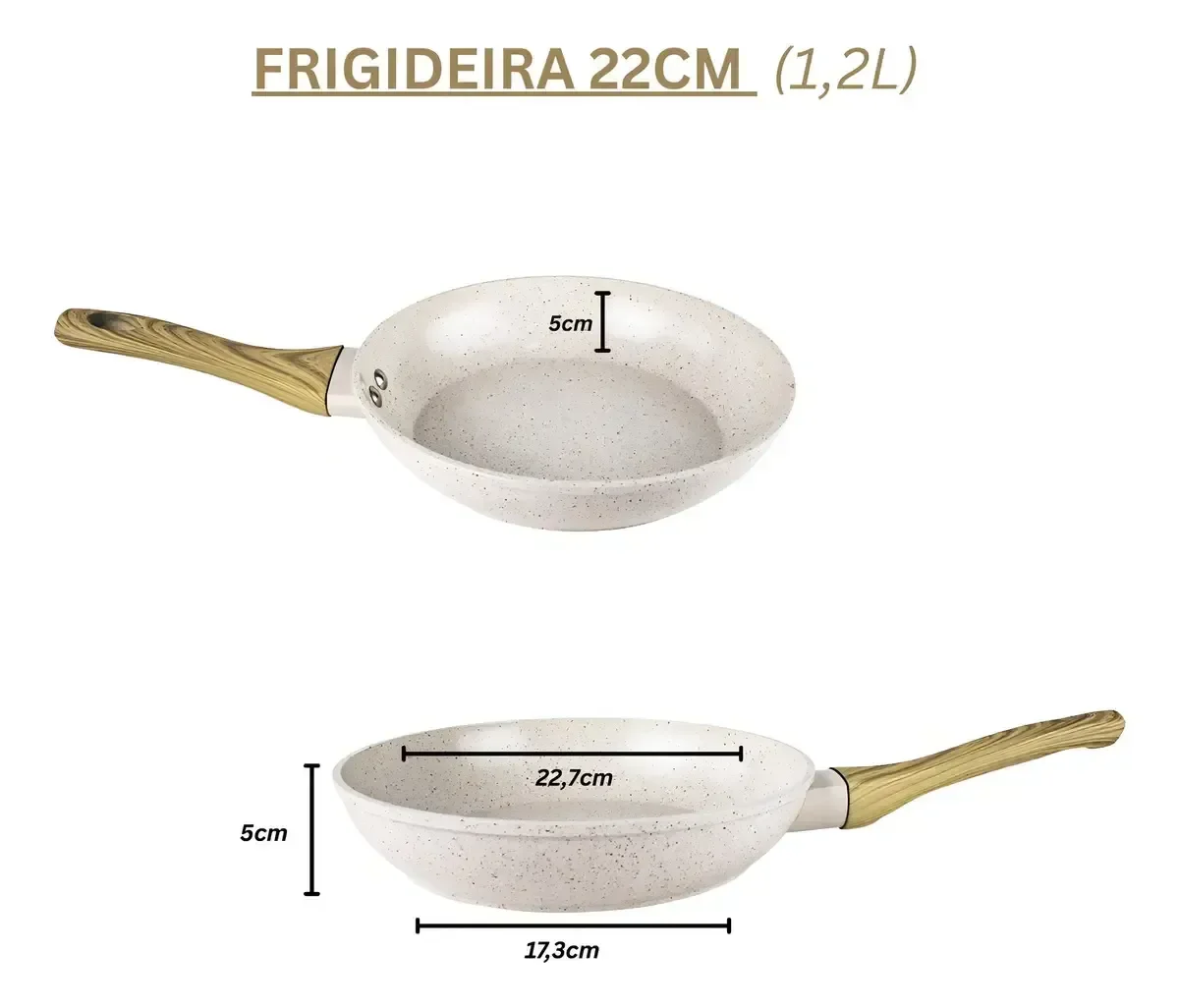 Ver imagem 4 de Conjunto de Panelas 4pç Cerâmica Bege Indução Mundiart