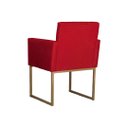Ver imagem 3 de Conjunto 02 Poltronas para Recepção e Sala Klara Suede - Vermelho