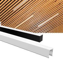 Perfil de Sobrepor Taschibra para Fita de Led Zenith 50 com 3 Metros Preto - 4