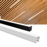 Perfil de Sobrepor Taschibra para Fita de Led Zenith 50 com 3 Metros Preto - 4