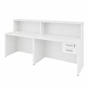 Ver imagem 3 de Conjunto 2 Balcões de Atendimento e Recepção Comercial 140x60cm com Gaveteiro Suspenso de 2 Gavetas