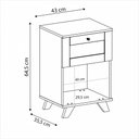 Ver imagem 4 de Sala de Estar Completa para Tv até 72 Polegadas Decor 2 Portas Carvalho - Pnr Móveis