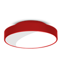 Ver imagem 1 de Plafon Sobrepor Cilíndrico para 2 lâmp Soquete E27 25cm - Vermelho