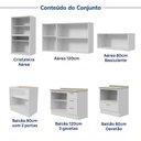 Ver imagem 6 de Cozinha Modulada 6 Peças com Tampo com Cristaleira Marselha CabeCasa MadeiraOriginals