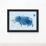 Quadro Minimalista Safari Rinoceronte Moldura Preta 22x32cm - 2