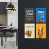 Placas Decorativas Frases Engraçadas Cerveja 30x40cm Kit 4un - 2