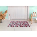 Ver imagem 1 de Tapete Capacho Para Porta De Entrada 65CM X 40CM Ladrilhos Vinho