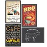 Placas Decorativas MDF Churrasco 30x40cm Kit 4un - 1