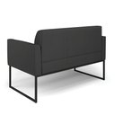 Ver imagem 5 de Sofá Namoradeira com 2 Poltronas Base Industrial Preto Marisa Corino