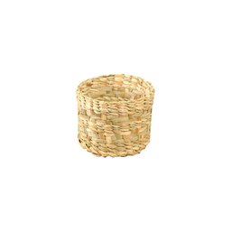 Cachepô Flor Taboa Organizador Fibra Natural Decorativo:pequeno 17x22 - 4