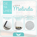 Ver imagem 6 de Quarto Infantil Guarda-Roupa 3 Portas e Cômoda 3 Gavetas Retrô  100% MDF Melinda Off White