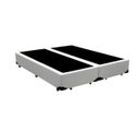 Ver imagem 2 de Cama Box Queen - Tecido Sintético Branco com Colchão Extra Firme D28 - Suporta 80Kg