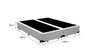 Ver imagem 5 de Cama Box Queen - Tecido Sintético Branco com Colchão Extra Firme D28 - Suporta 80Kg
