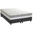 Ver imagem 1 de Cama Box Queen: Colchão Molas Ensacadas Herval Maxspring C1672 + Base Crc Suede Gray (158x198)