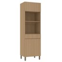Ver imagem 1 de Torre Quente Modulado 70cm 2 Nichos 1 Gaveta 4 Portas Slim Luciane